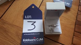 9CT Diamond set band, size = M, RRP £995 Viewing S