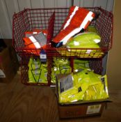 Quantity of High Visibility Clothing to Mesh Baskets and Boxes