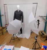 Studio Set Up including 2 x Tripod Lighting Enhanc