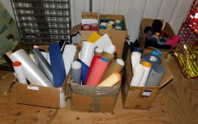 Quantity of Various Rolls of Vinyl to Boxes