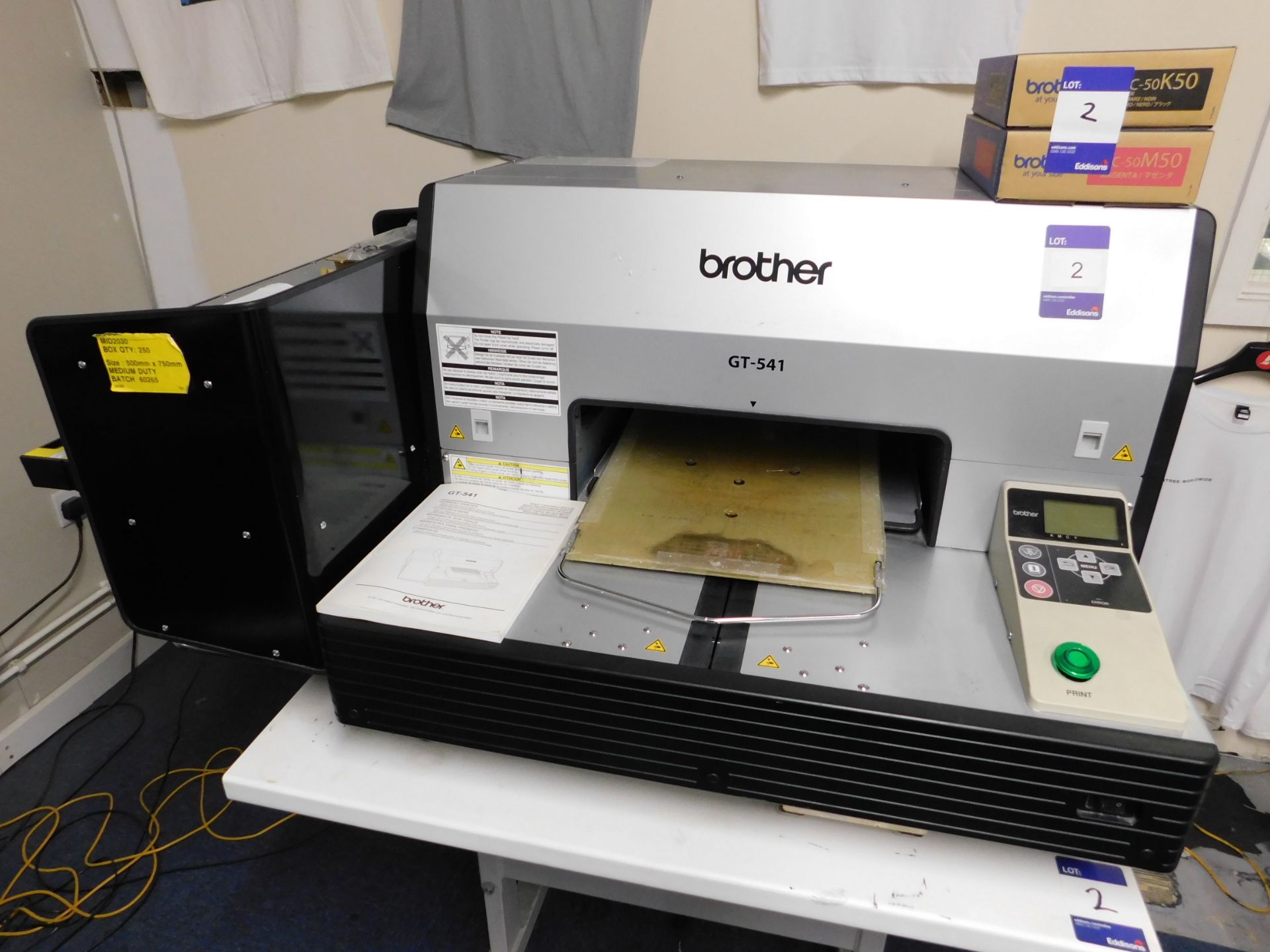 Brother GT-541 Garment Printer with Table & Two New Ink Cartridges