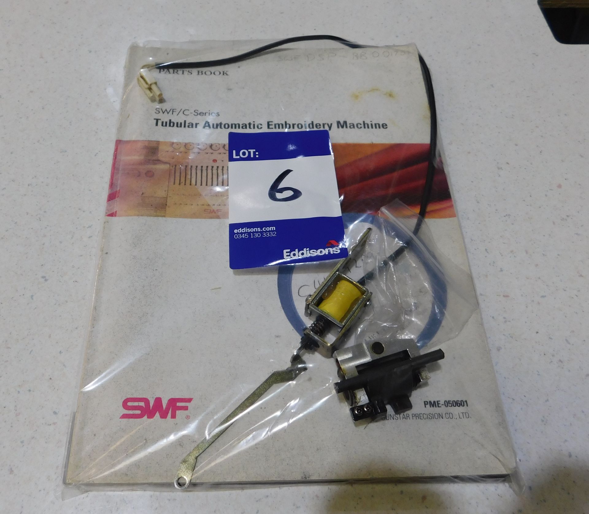 SWF Model SWF/C-UK1504-45 Four Head Embroidery Machine s/n 43806009 & Box of hoops (Single Phase) ( - Image 7 of 7