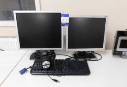 2 x Various Monitors with Keyboard