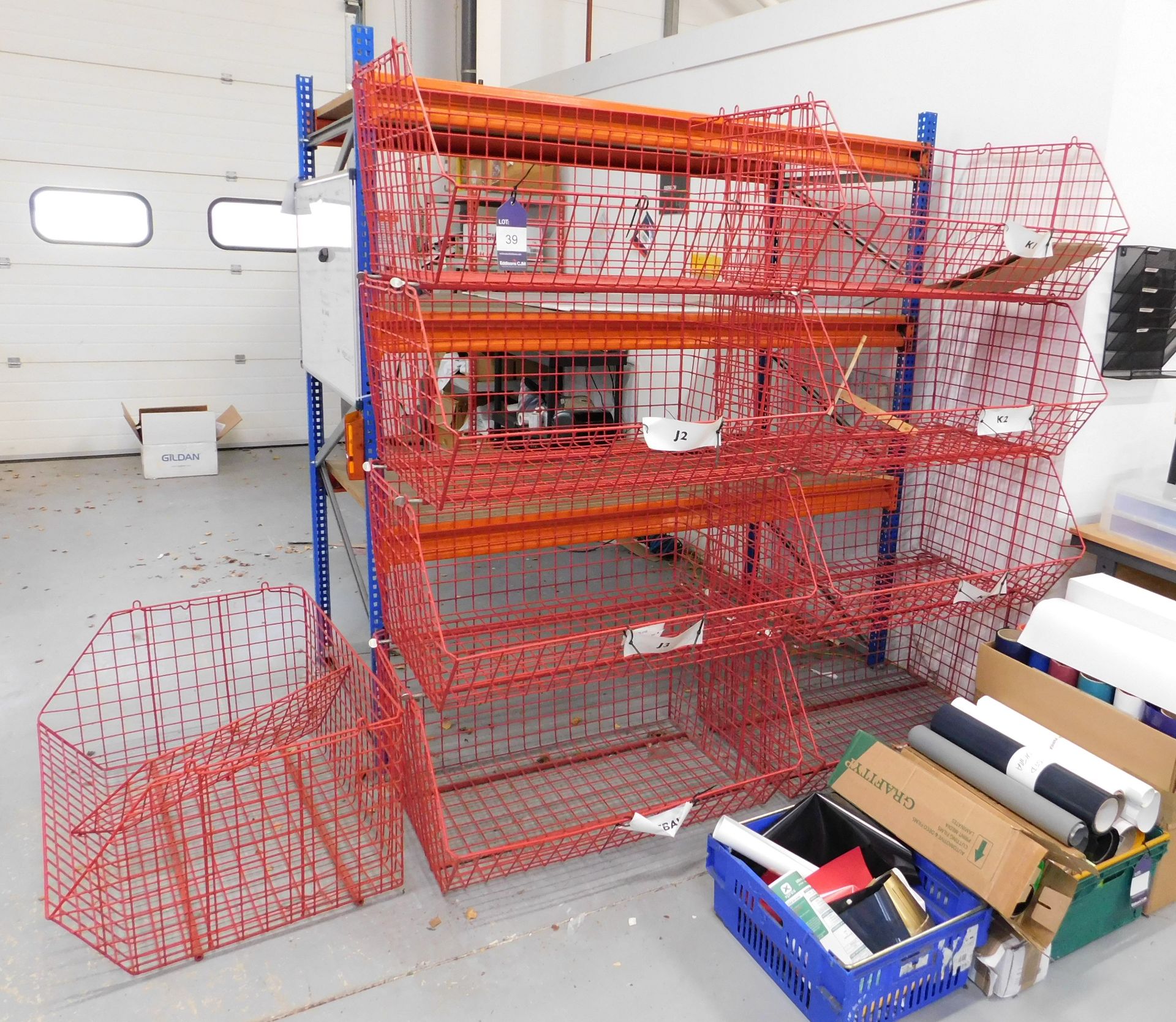 9 Section Plastic Wire Coated Modular Storage System