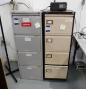 3 x Various Metal Filing Cabinets