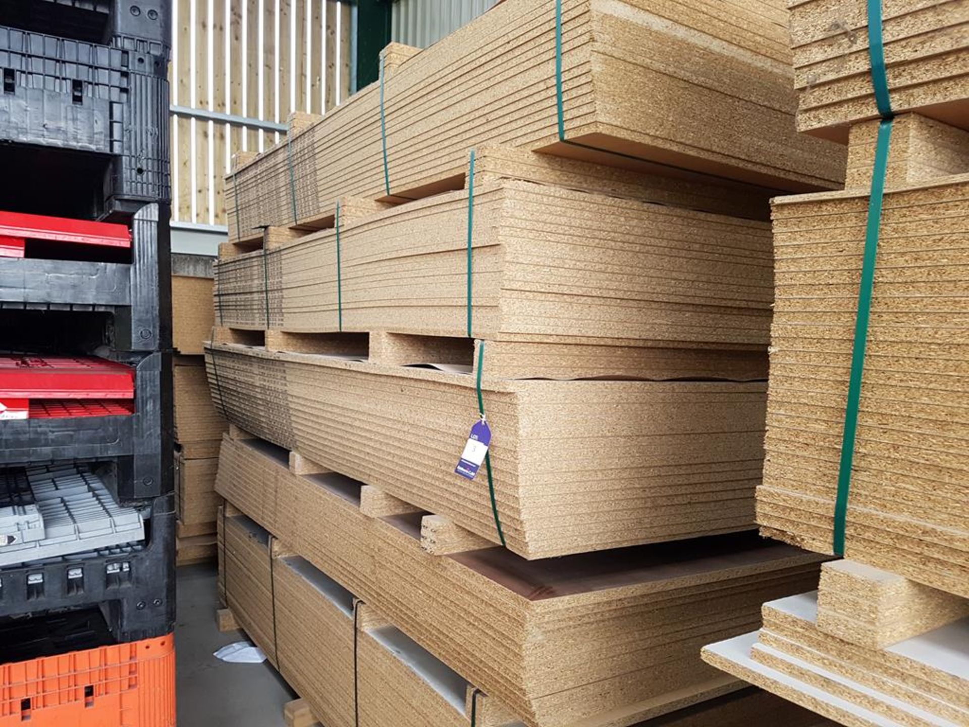 Approx. 91 Mixed Melamine Faced Chipboard Panels