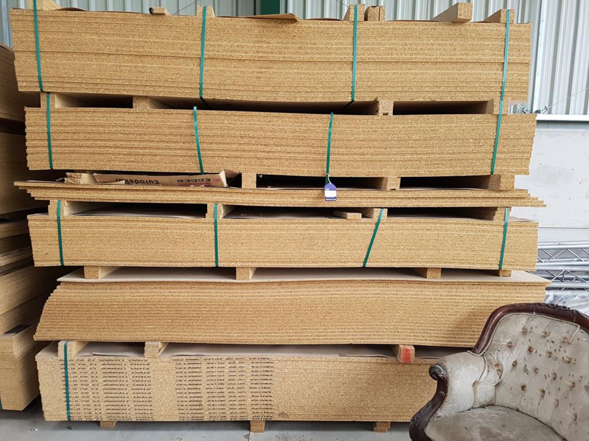 Approx. 90 Mixed Melamine Faced Chipboard Panels