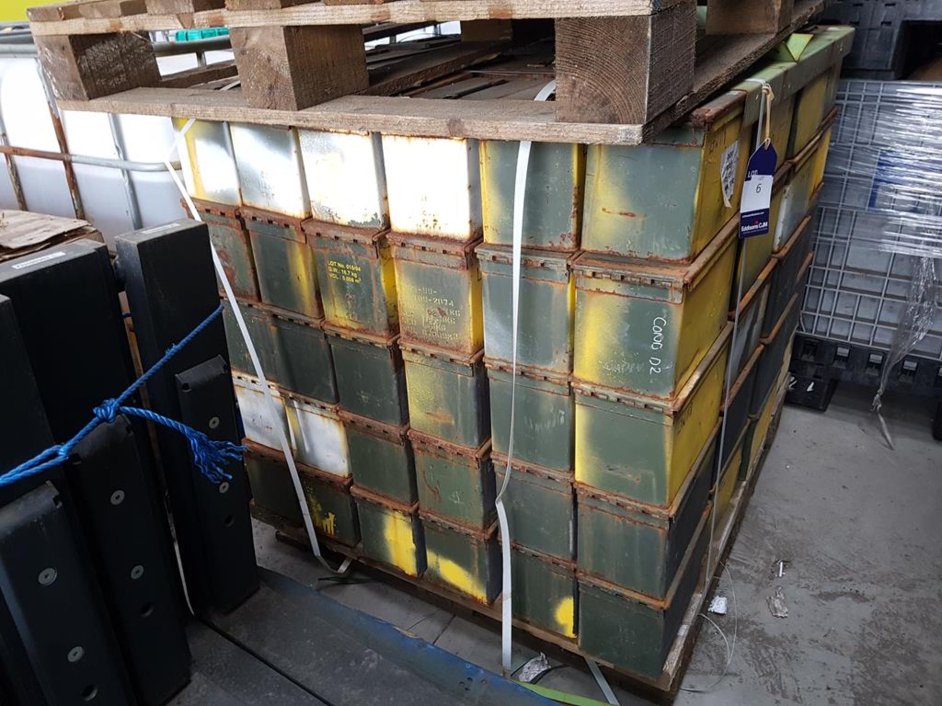 Approx. 120 Ex MOD Steel Ammunition Boxes - Image 2 of 4