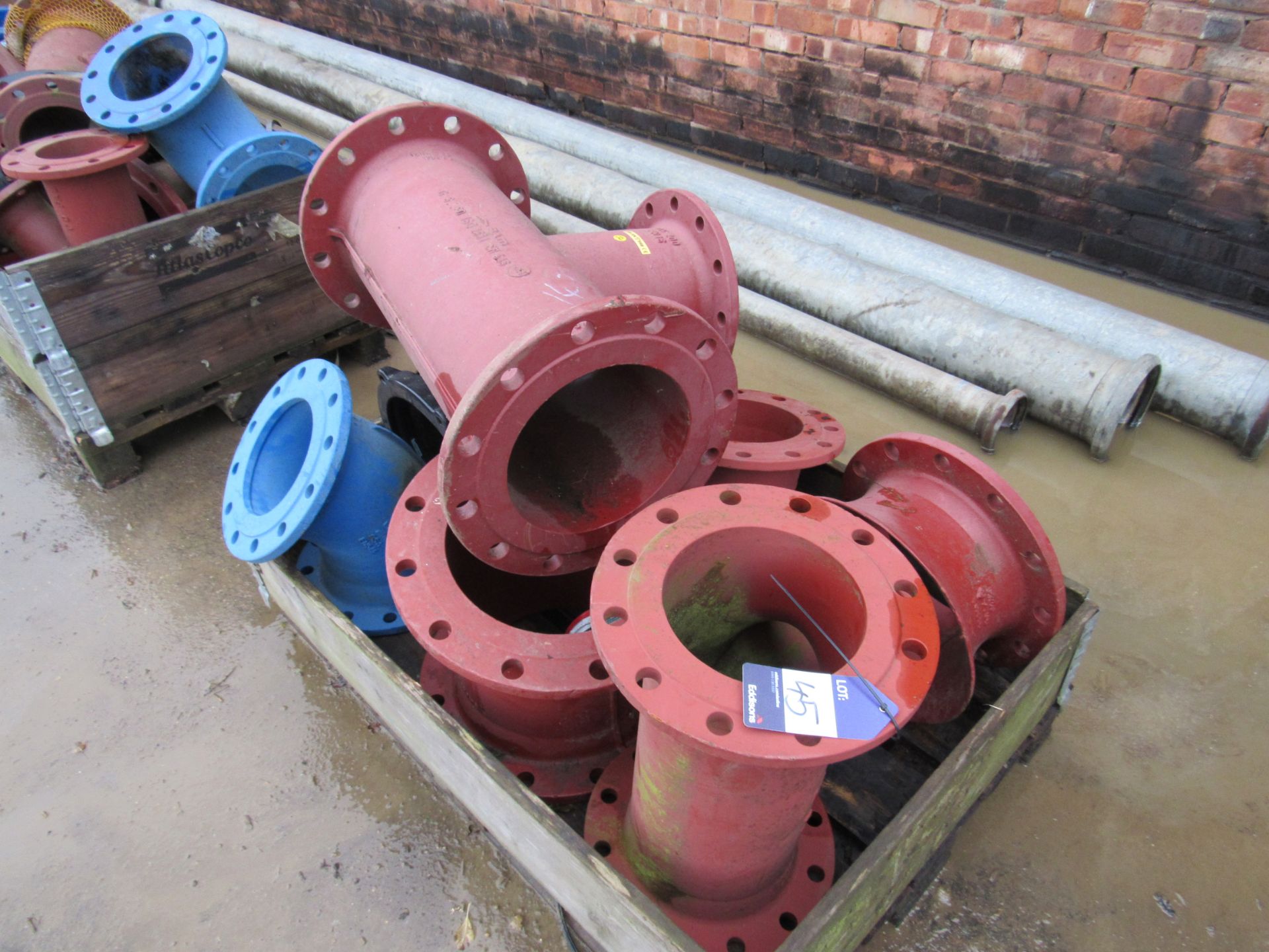 Assorted Flanged Fittings to 2 Crates