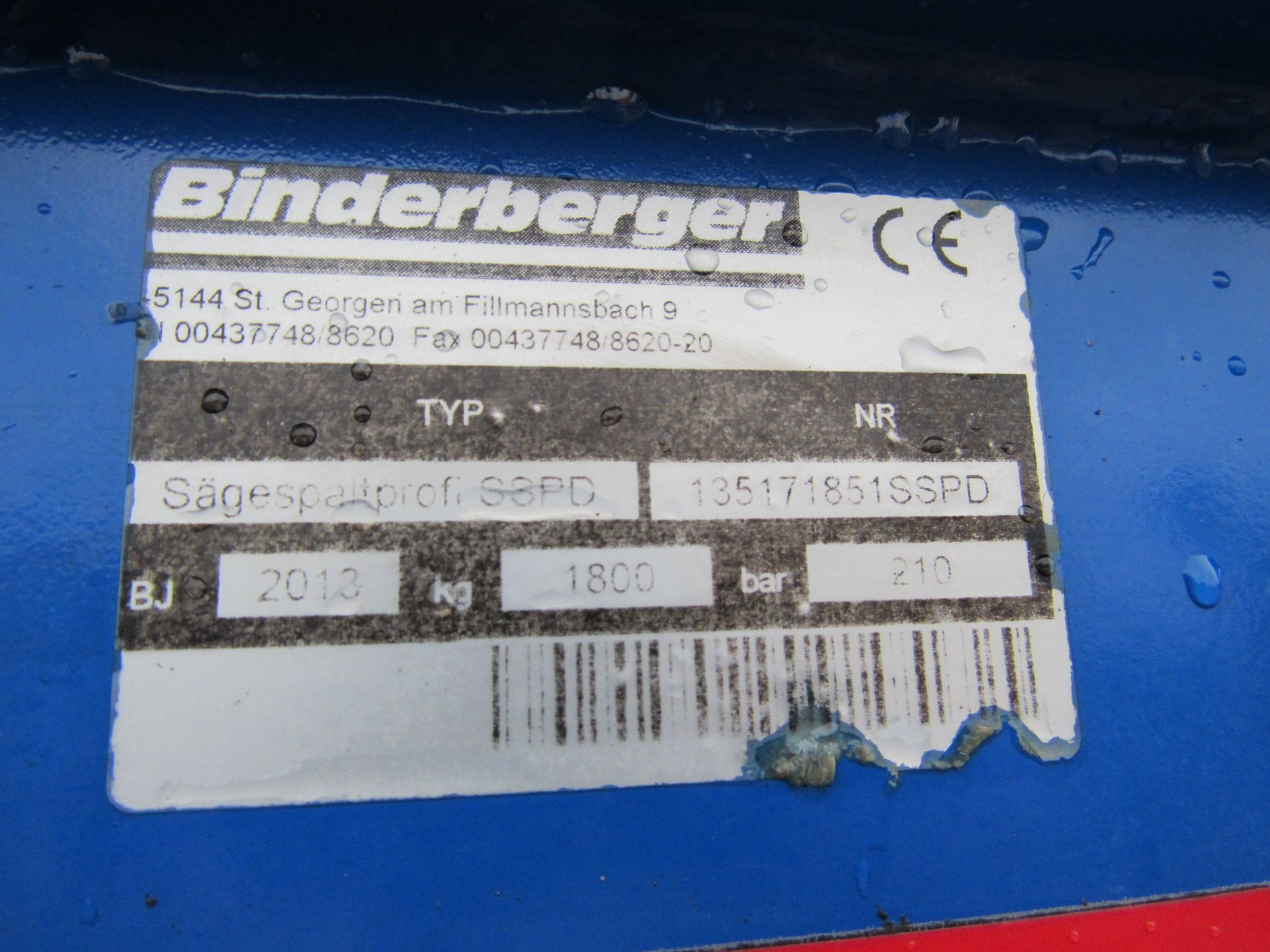 Binder Berger SSPD450 Firewood Processor Diesel Po - Image 10 of 21