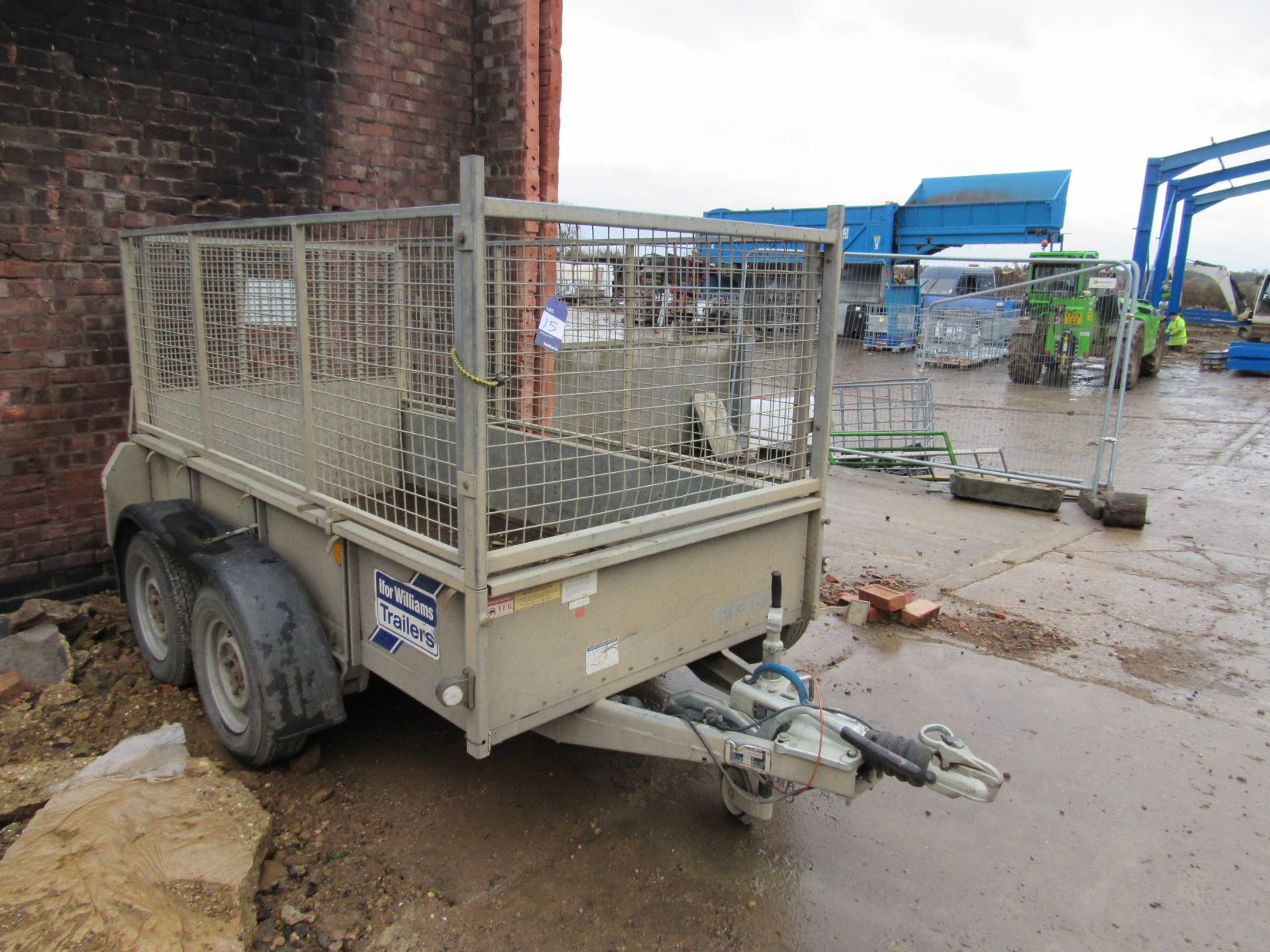 Ifor Williams Twin Axel Cage Trailer with ramp GD8