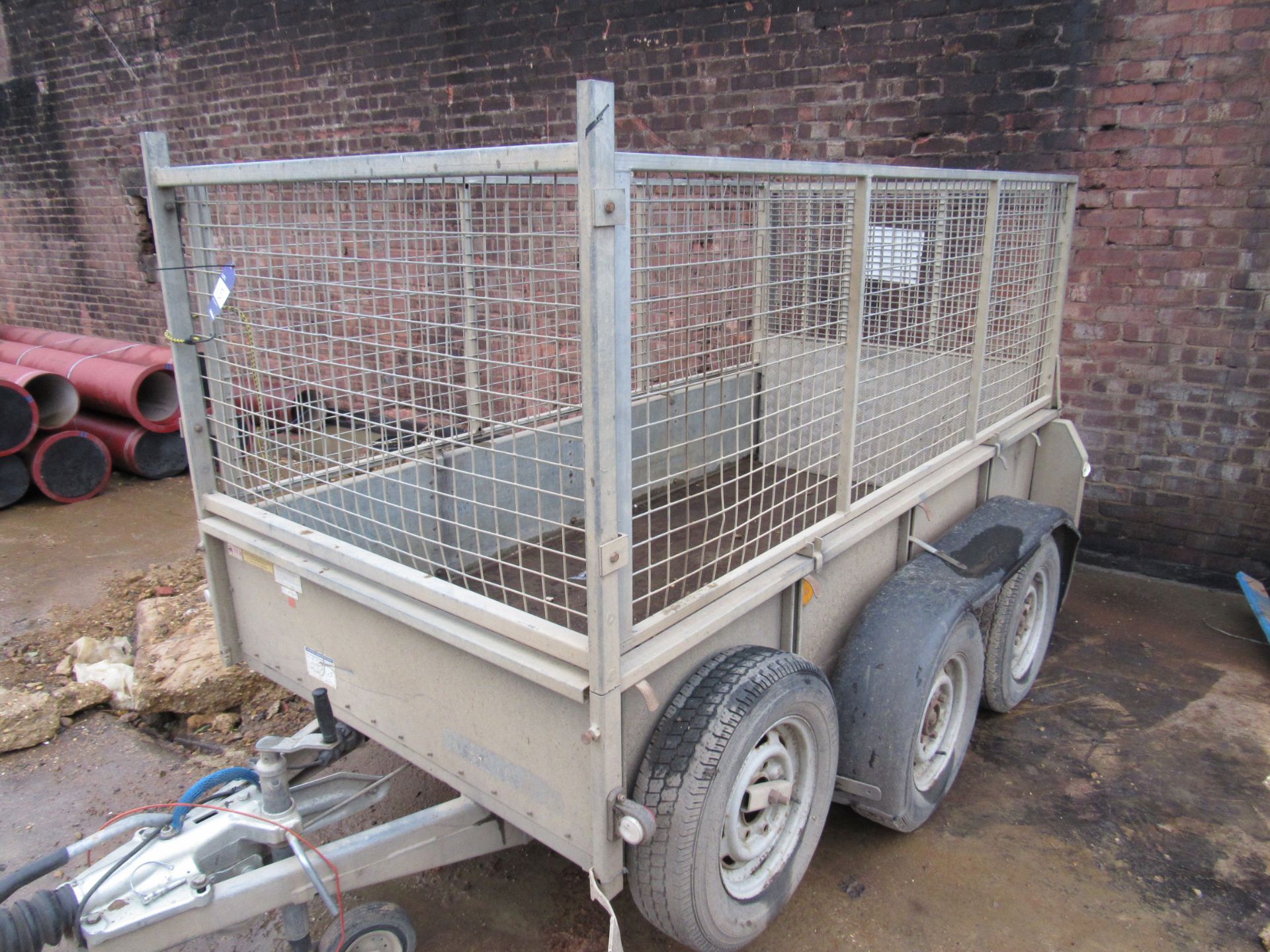 Ifor Williams Twin Axel Cage Trailer with ramp GD8 - Image 5 of 6