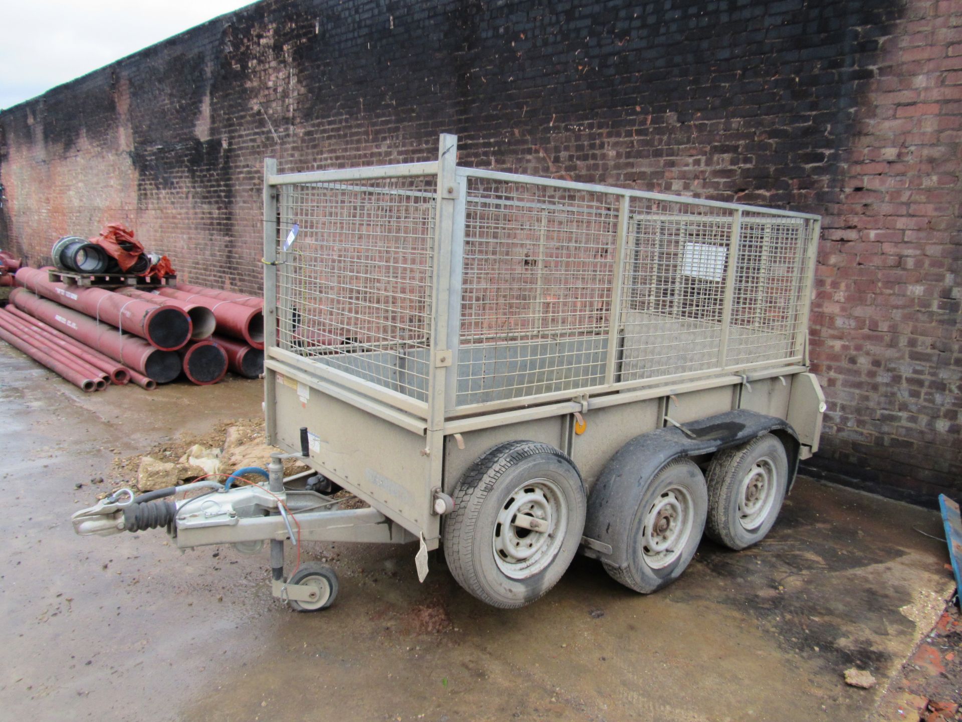 Ifor Williams Twin Axel Cage Trailer with ramp GD8 - Image 4 of 6