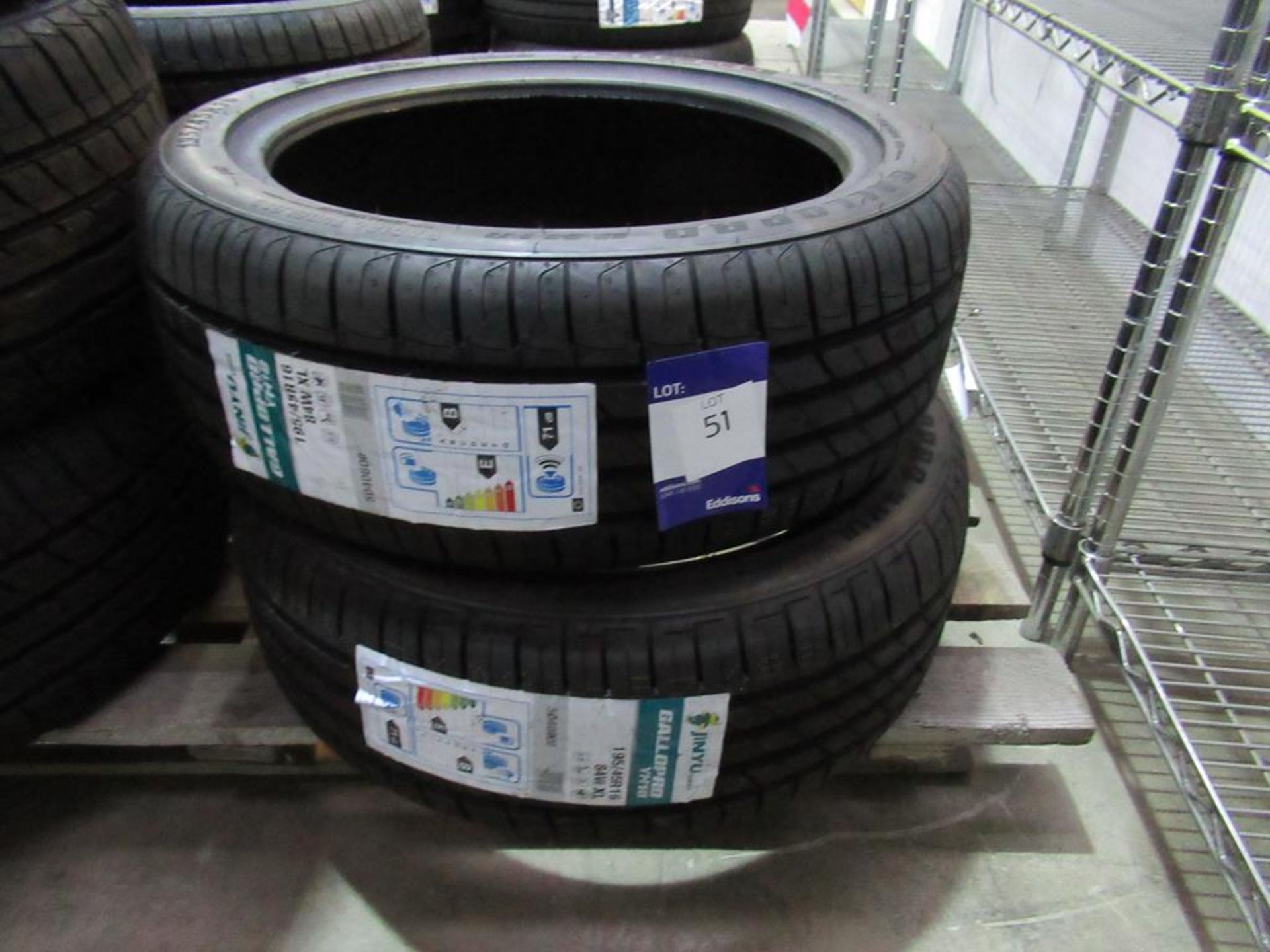2 unused Jinyu Gallopvo YH18 195/45R16 84W XL tyres