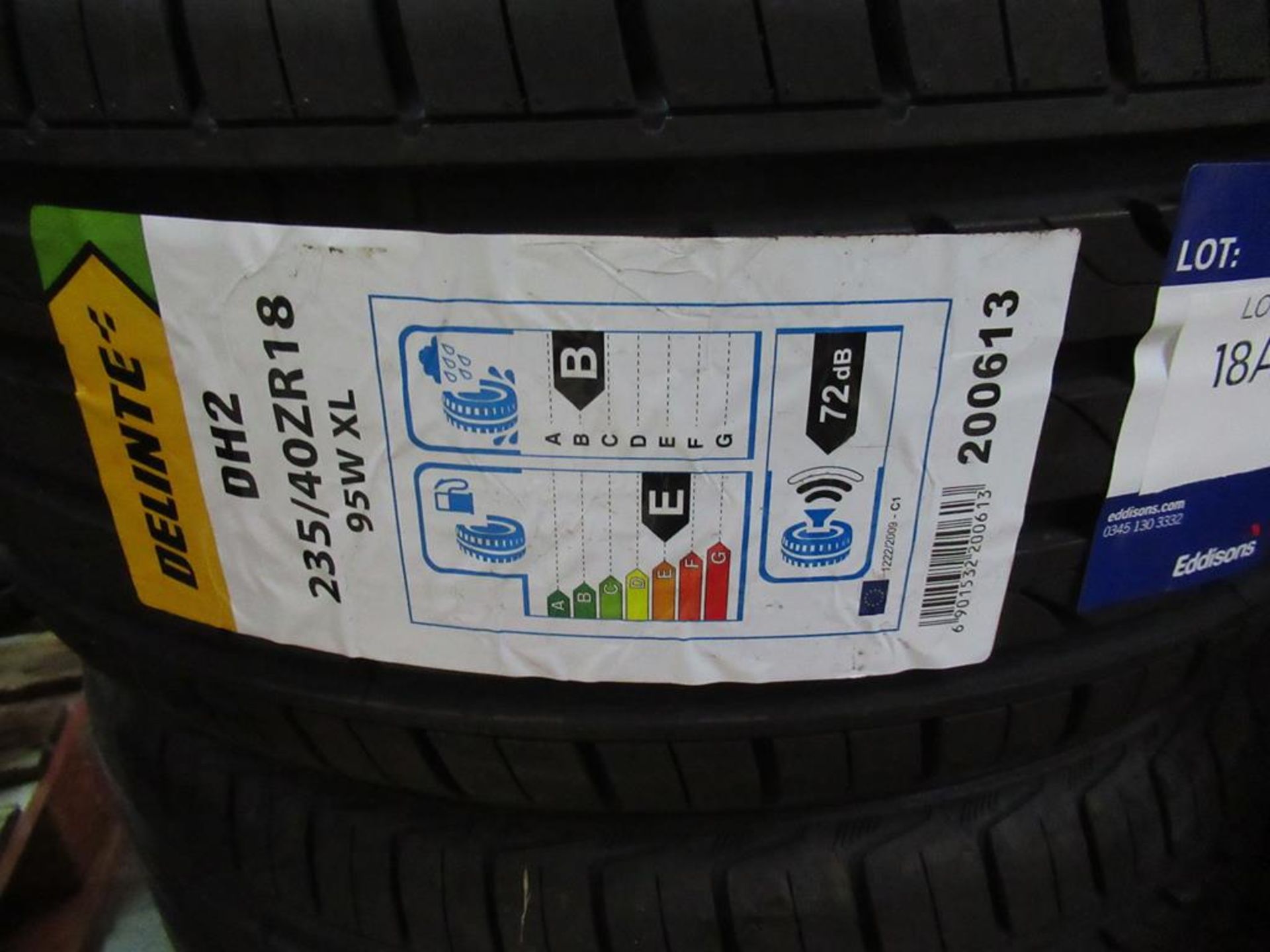 2 unused Delinte DH2 235/40ZR18 95W XL tyres - Image 3 of 3