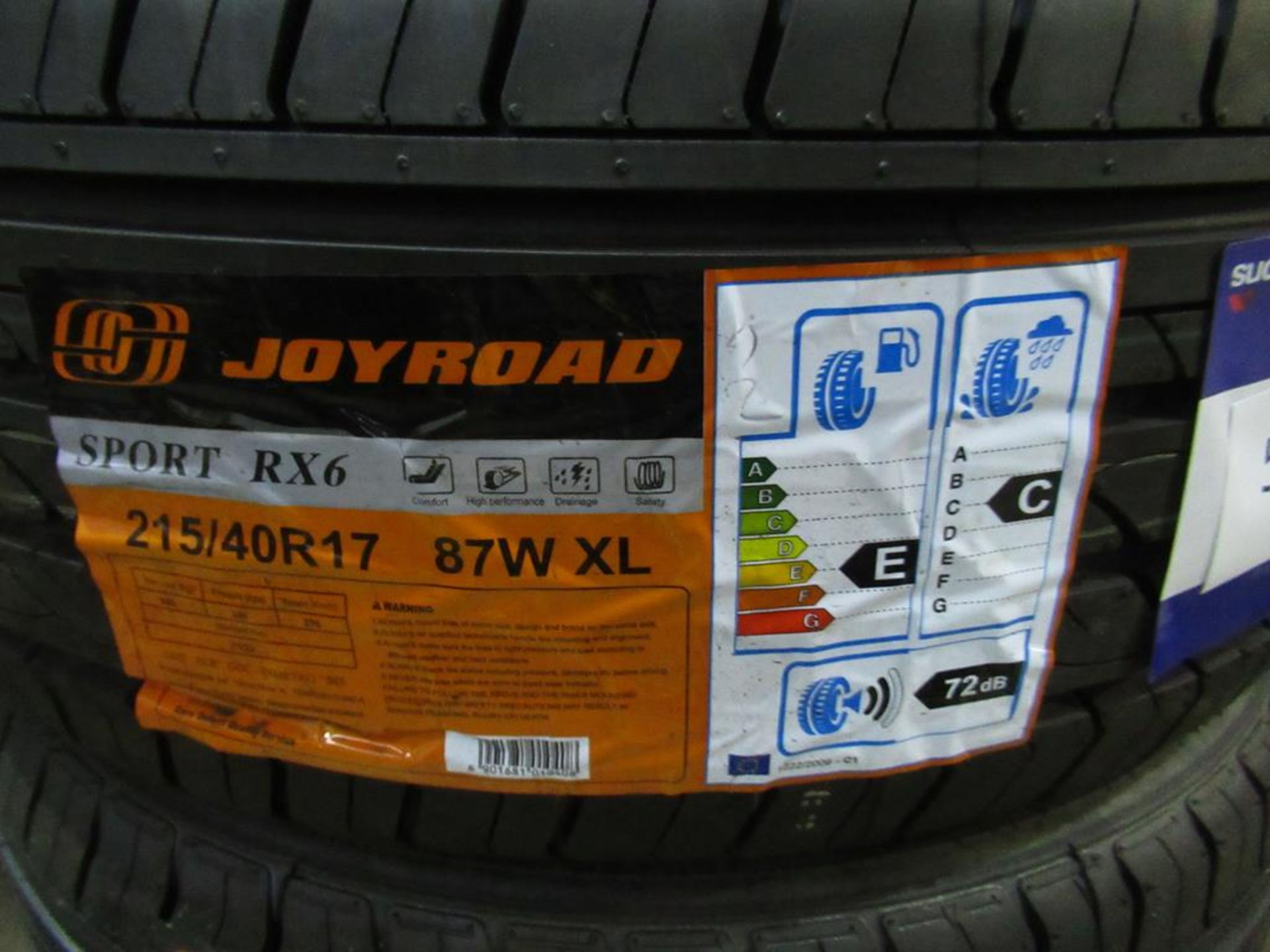 2 unused JoyRoad Sport RX6 215/40R17 87W XL tyres - Image 3 of 3