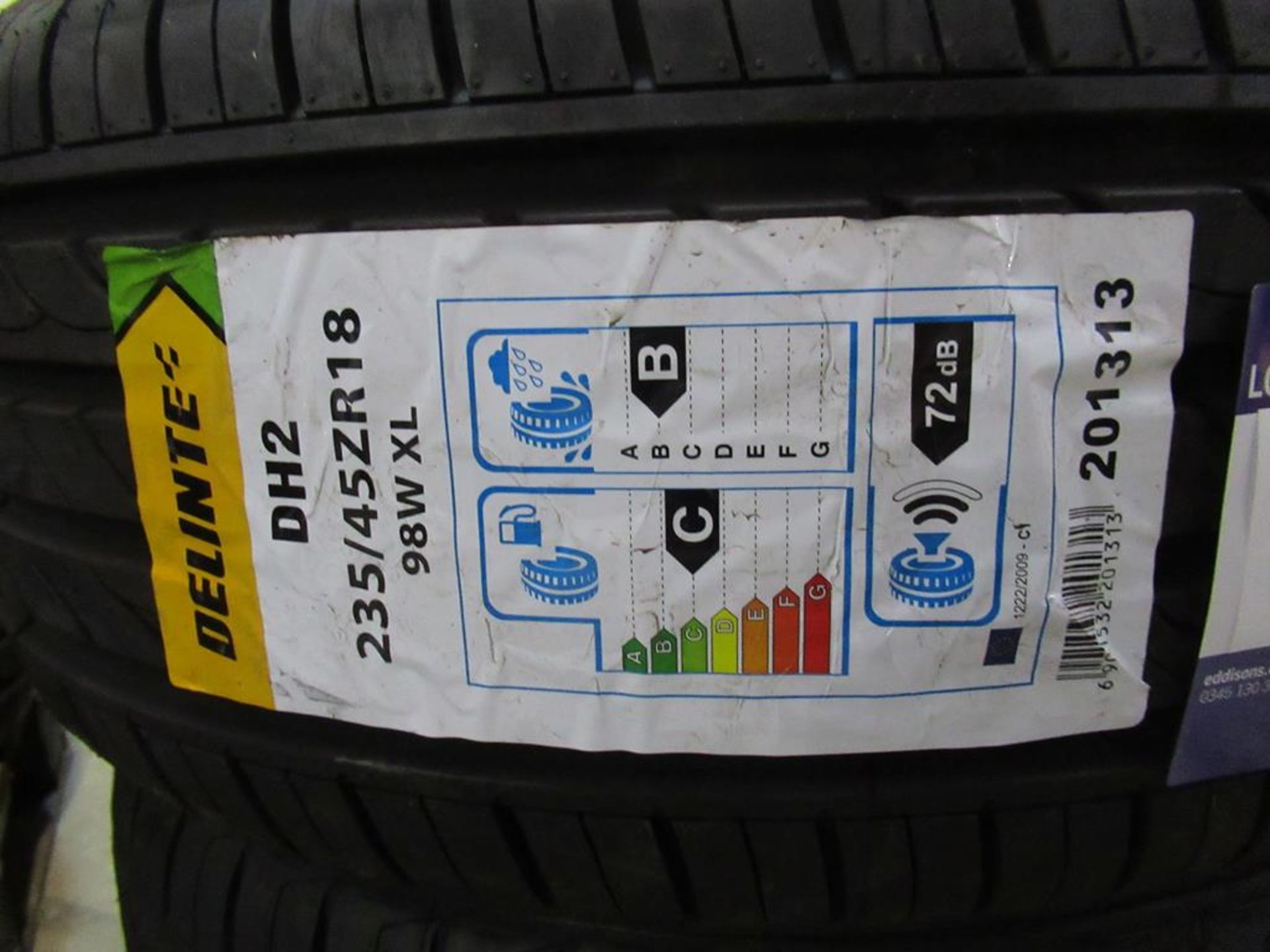 2 unused Delinte DH2 235/45ZR18 98W XL tyres - Image 3 of 3