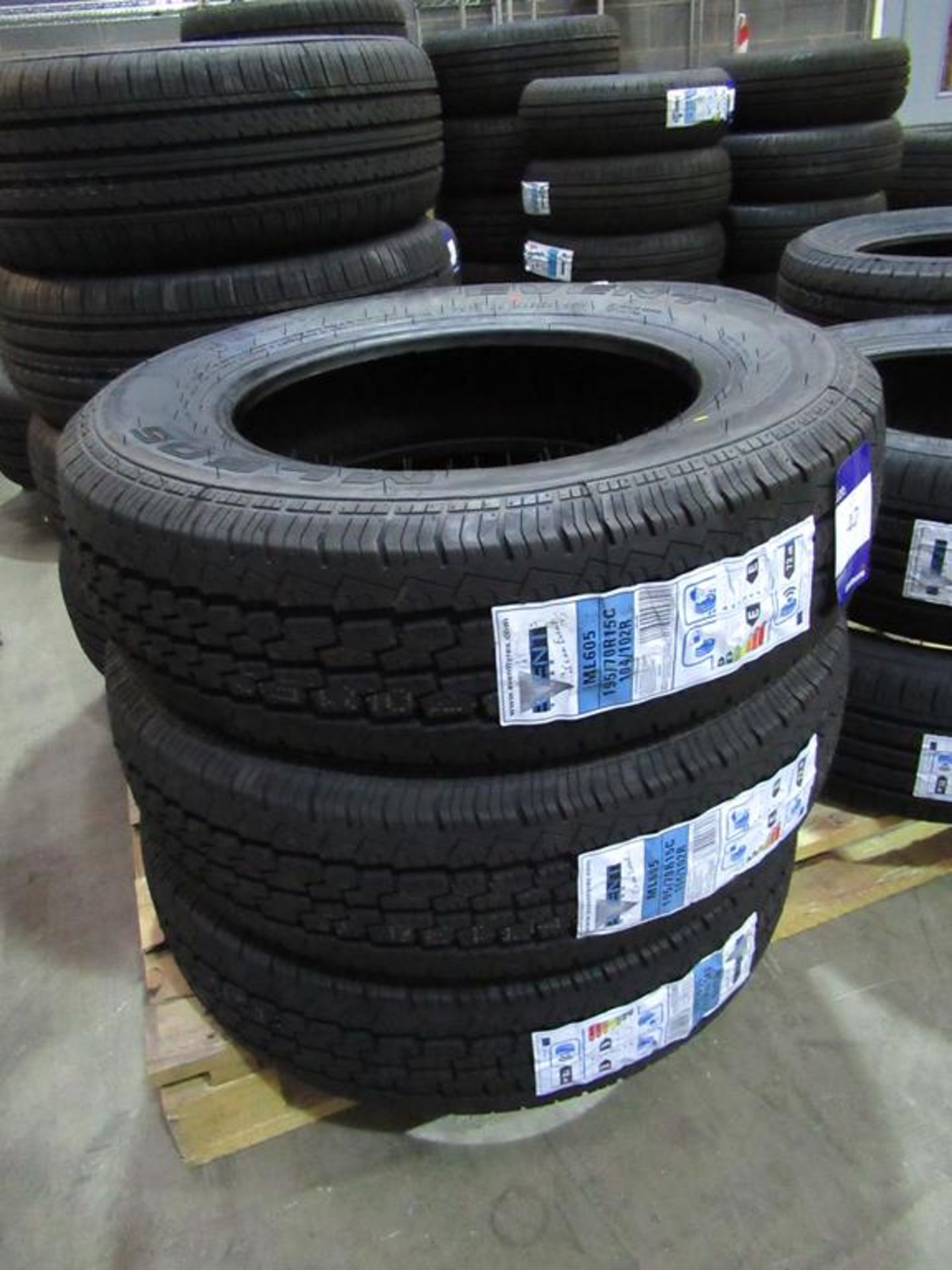 3 unused Event ML605 195/70R15C 104/102R tyres