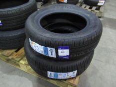 2 unused Event tyres: 1 x Futurum HP 195/65R15XL 95H, 1 x ML609 215/60R16C 108/106T