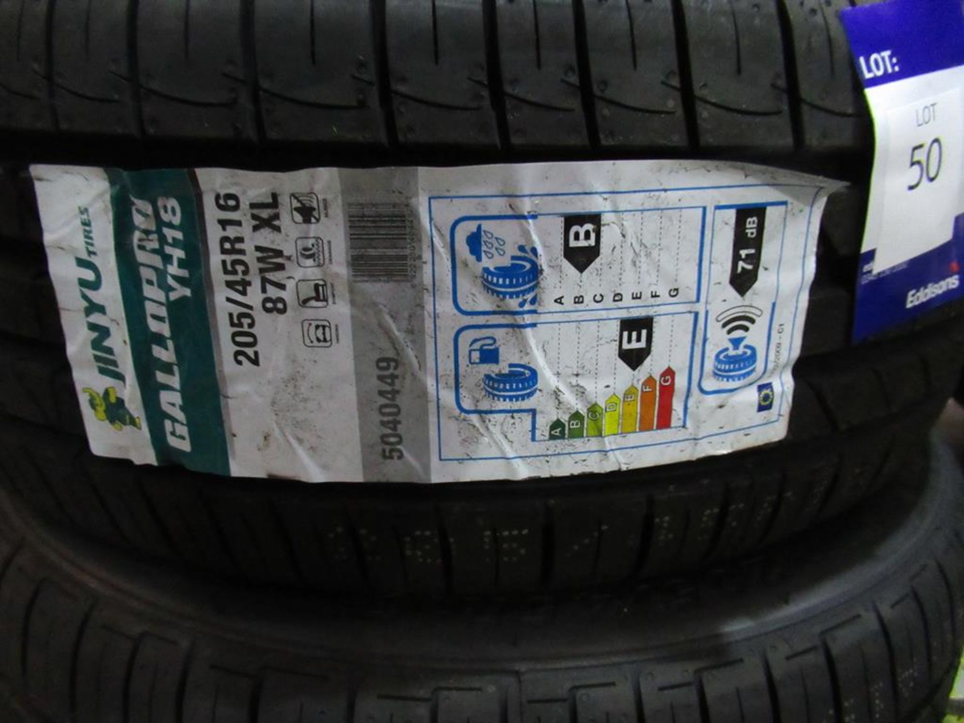 2 unused Jinyu Gallopvo YH18 205/45R16 87W XL tyres - Image 3 of 3