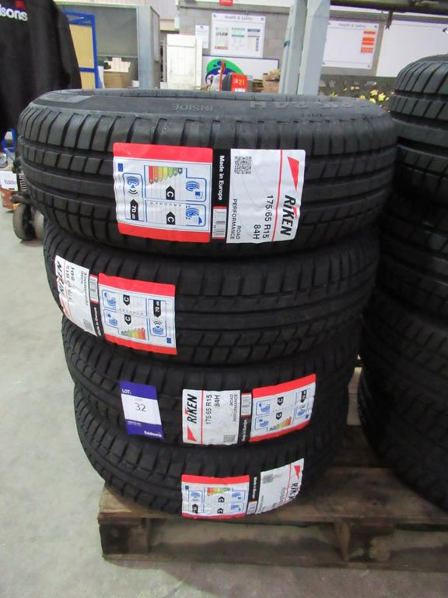 4 unused Riken 175/65R15 84H tyres