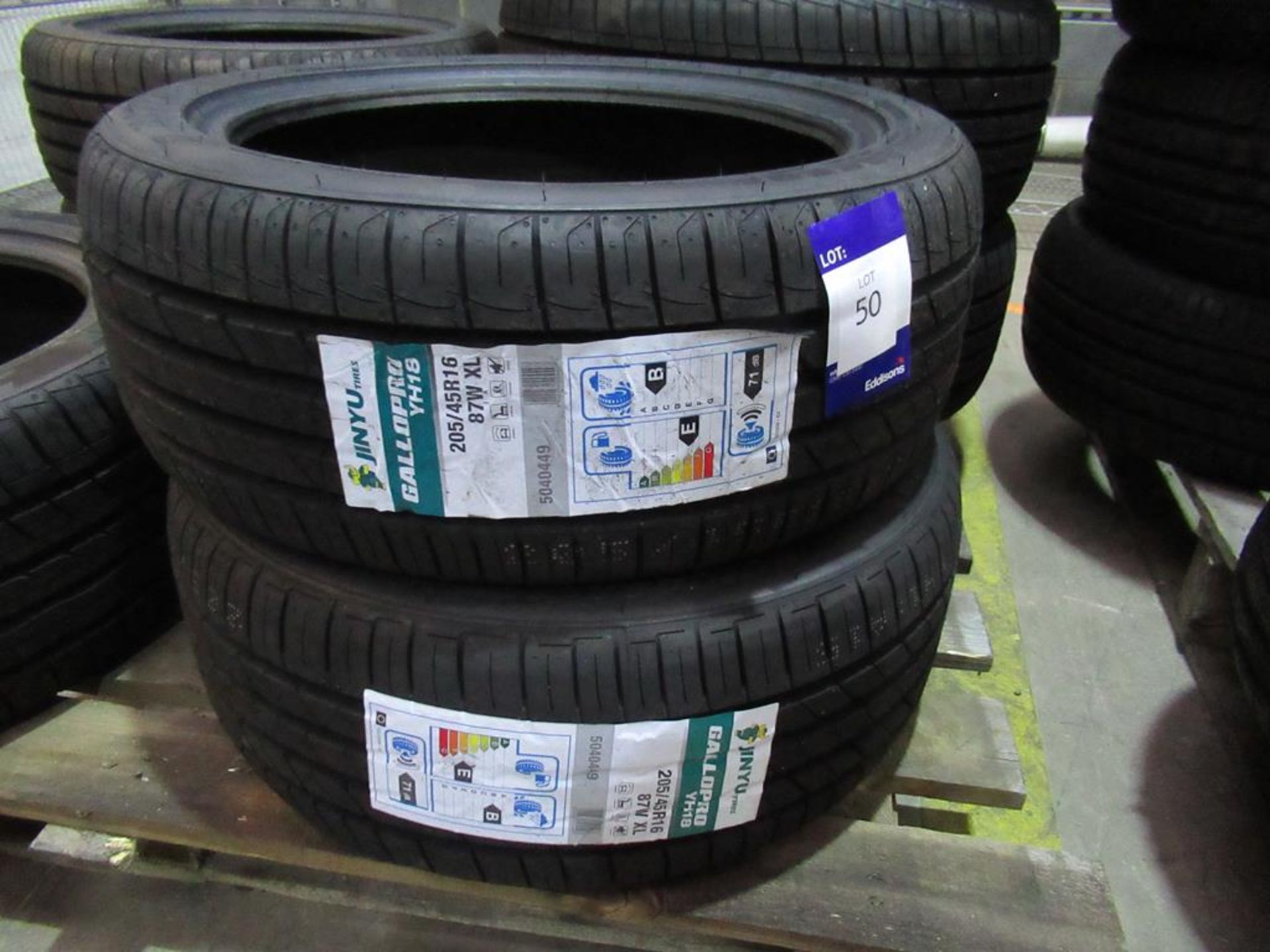 2 unused Jinyu Gallopvo YH18 205/45R16 87W XL tyres