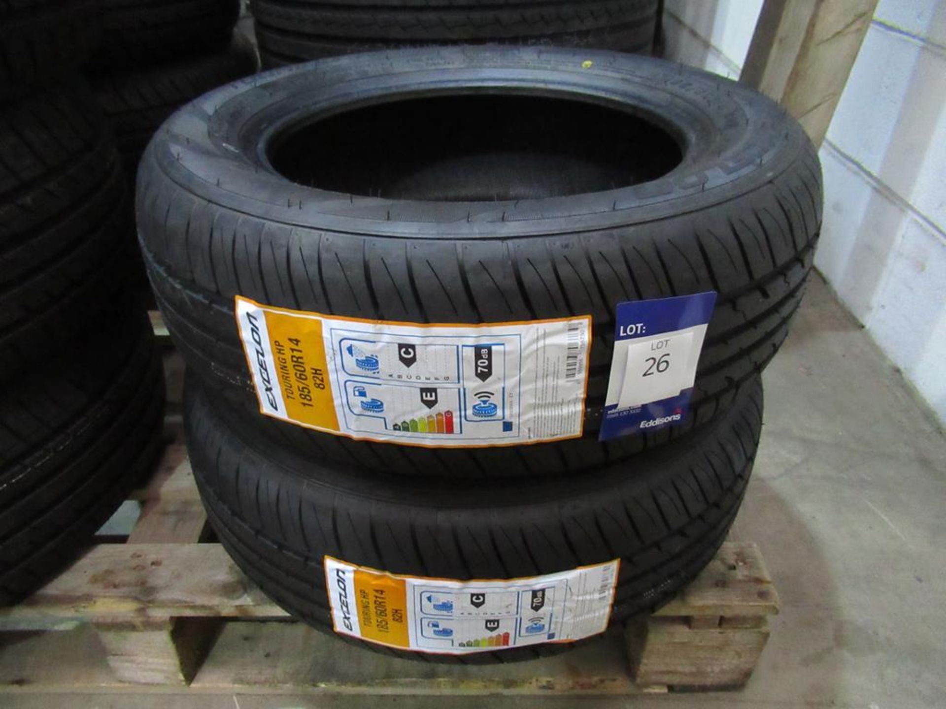 2 unused Excelon Touring HP 185/60R14 82H tyres