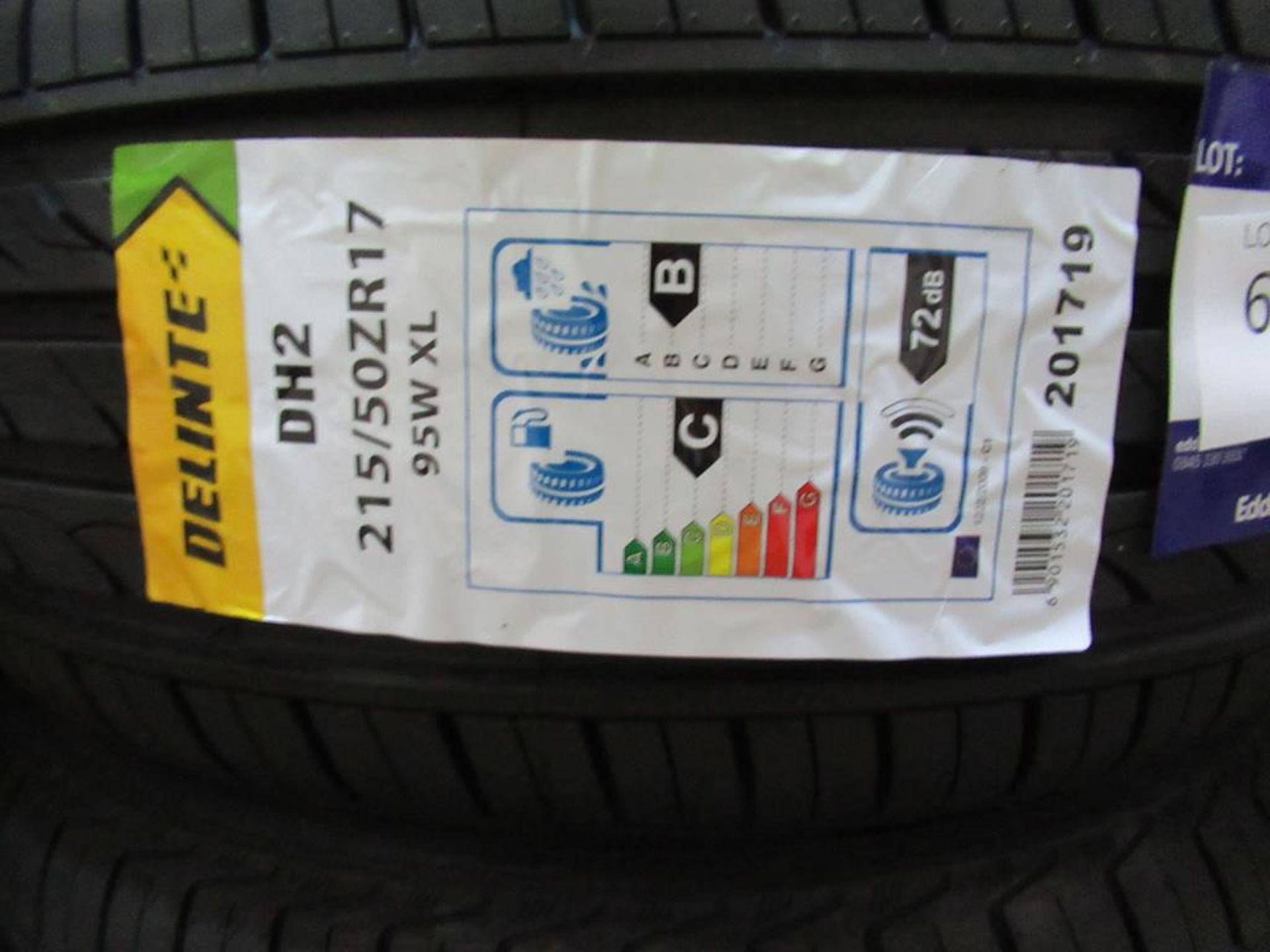 2 unused Delinte DH2 215/50ZR17 95W XL tyres - Image 3 of 3