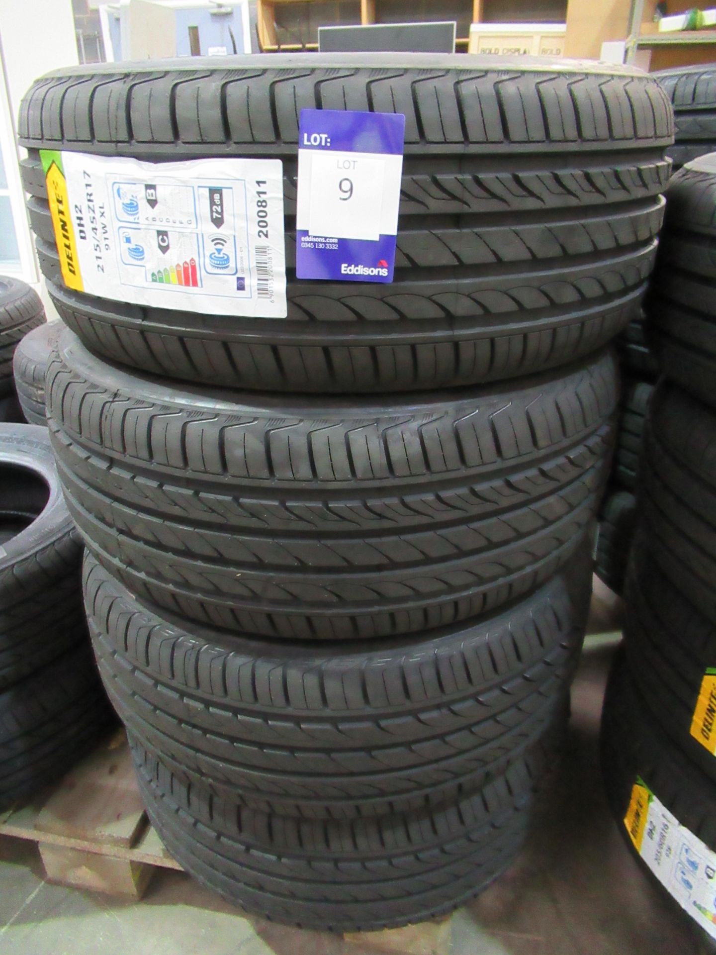 4 unused Delinte DH2 215/45ZR17 91W XL tyres - Image 2 of 3