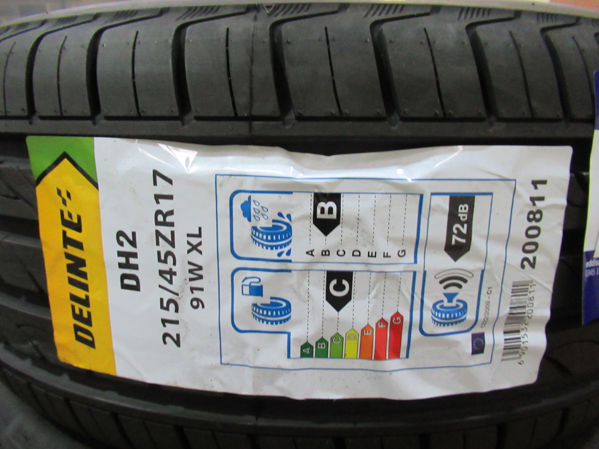 4 unused Delinte DH2 215/45ZR17 91W XL tyres - Image 3 of 3