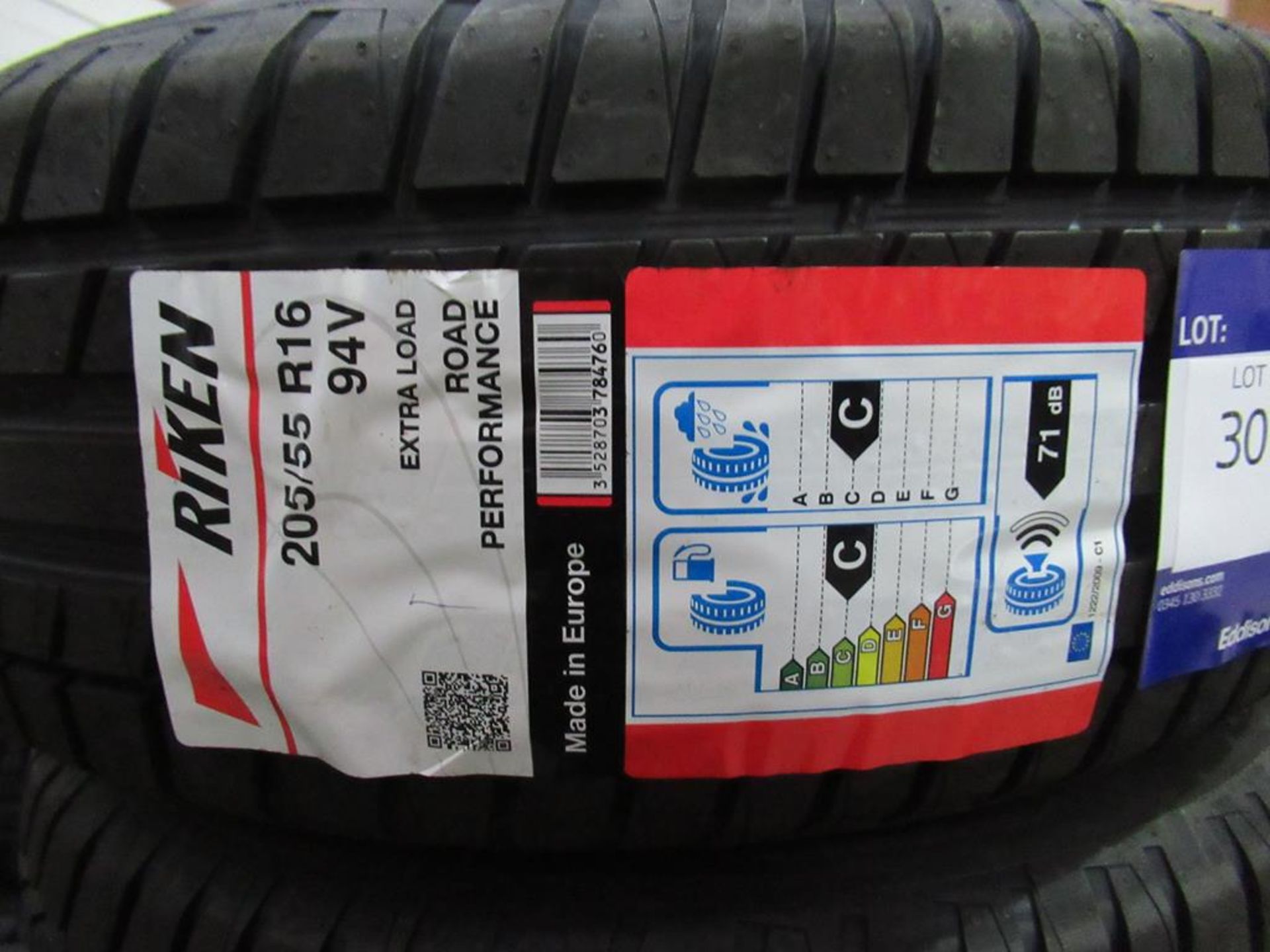5 unused Riken 205/55R16 94V extra load tyres - Image 3 of 3