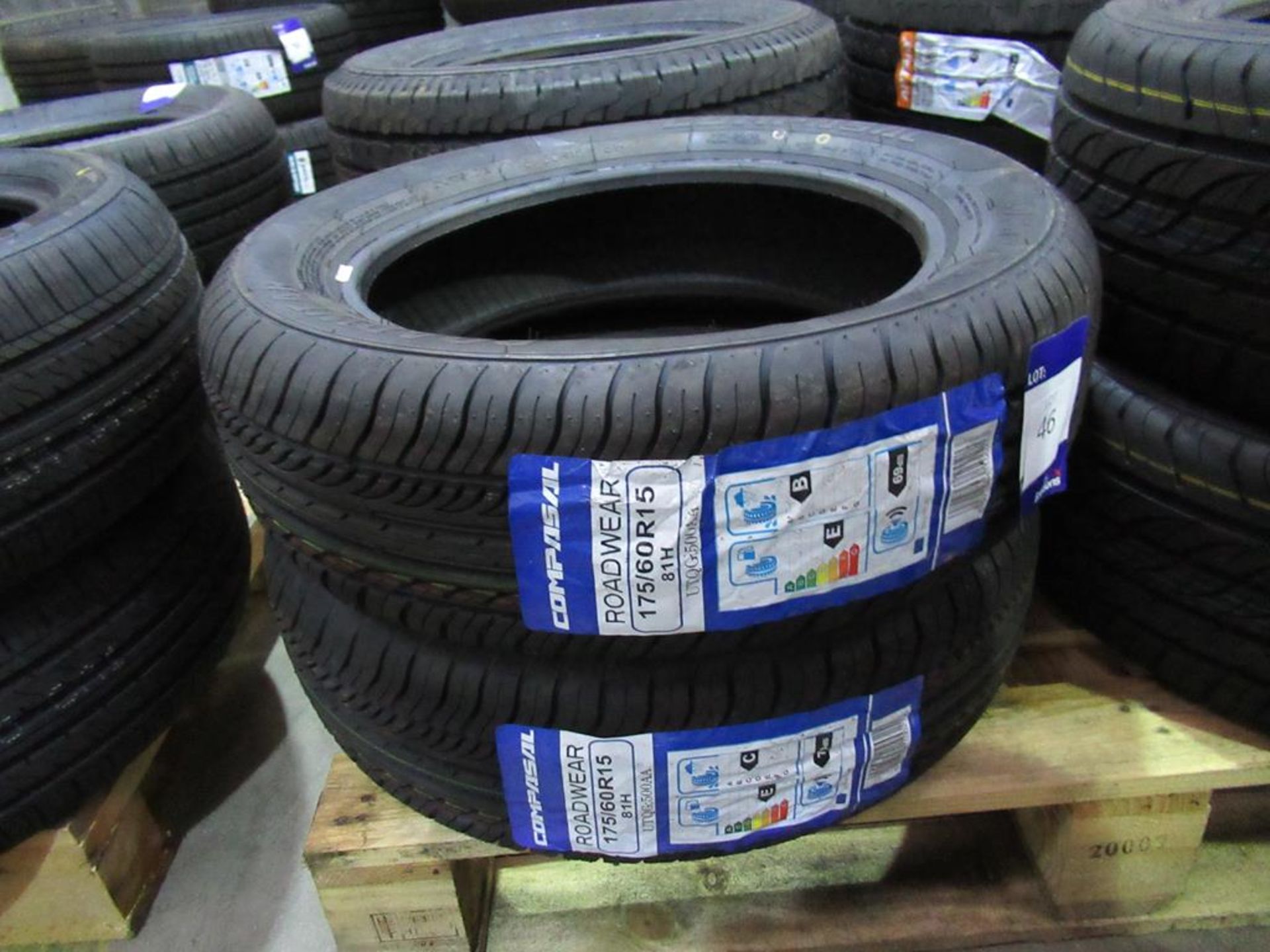 2 unused Compasal roadwear 175/60R15 81H tyres