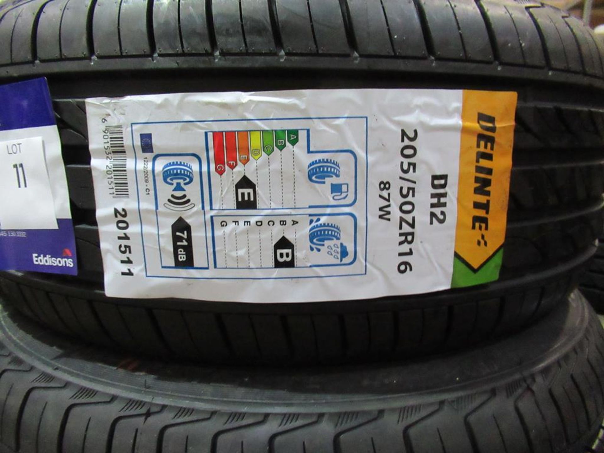 2 unused Delinte DH2 205/50ZR16 87W XL tyres - Image 3 of 3