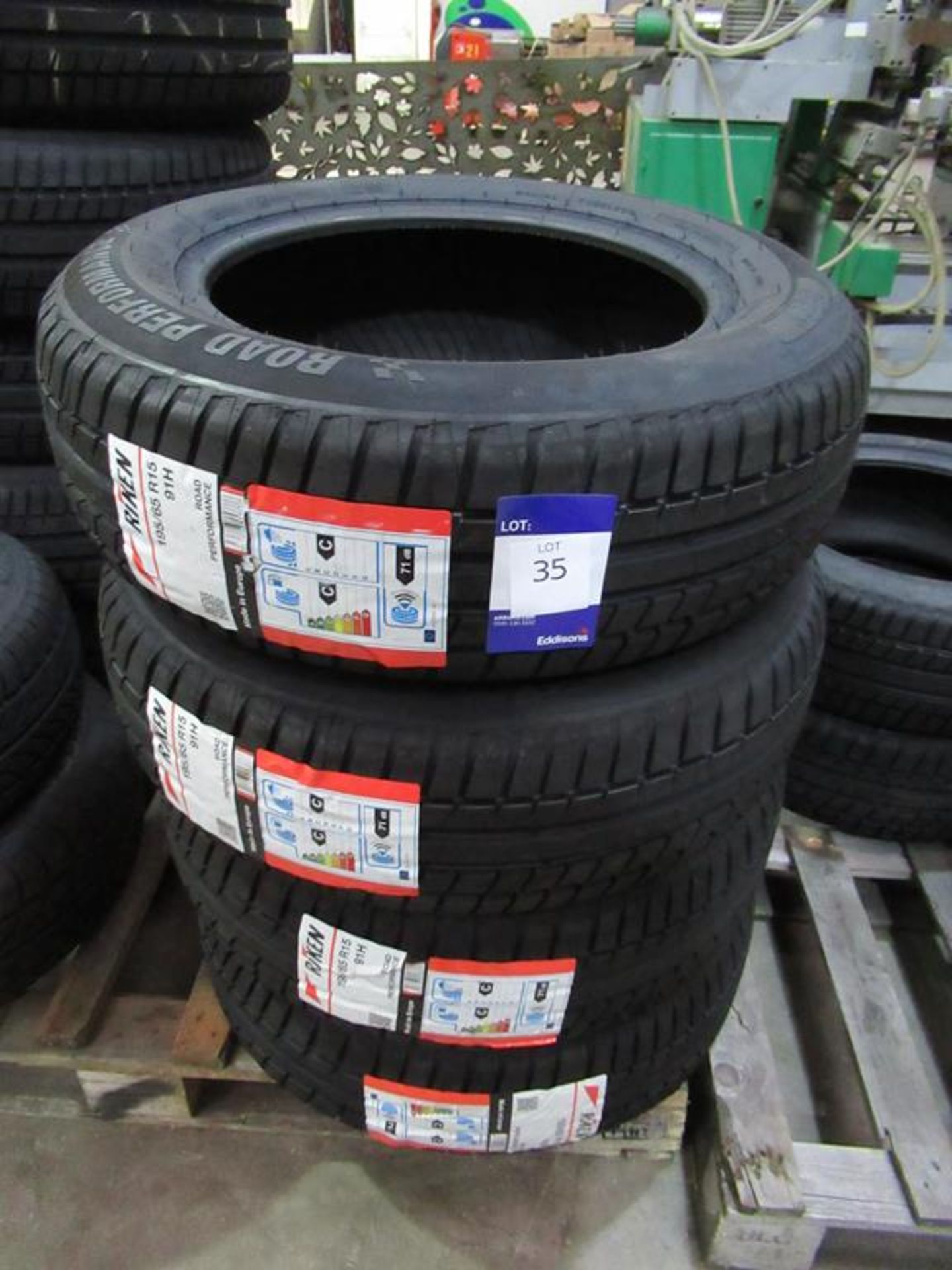 4 unused Riken 195/65R15 91H tyres