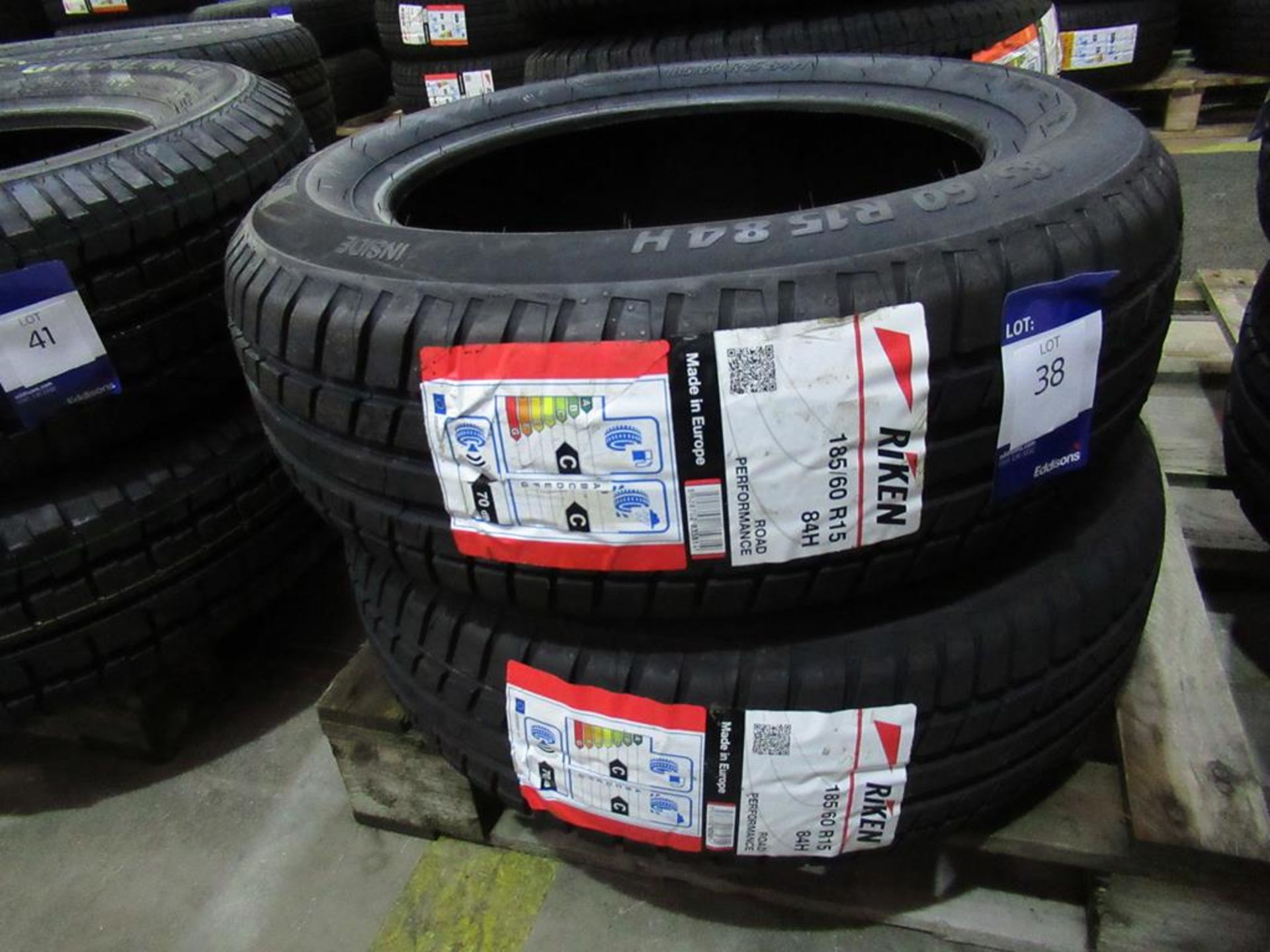 2 Riken unused 185/60R15 84H tyres