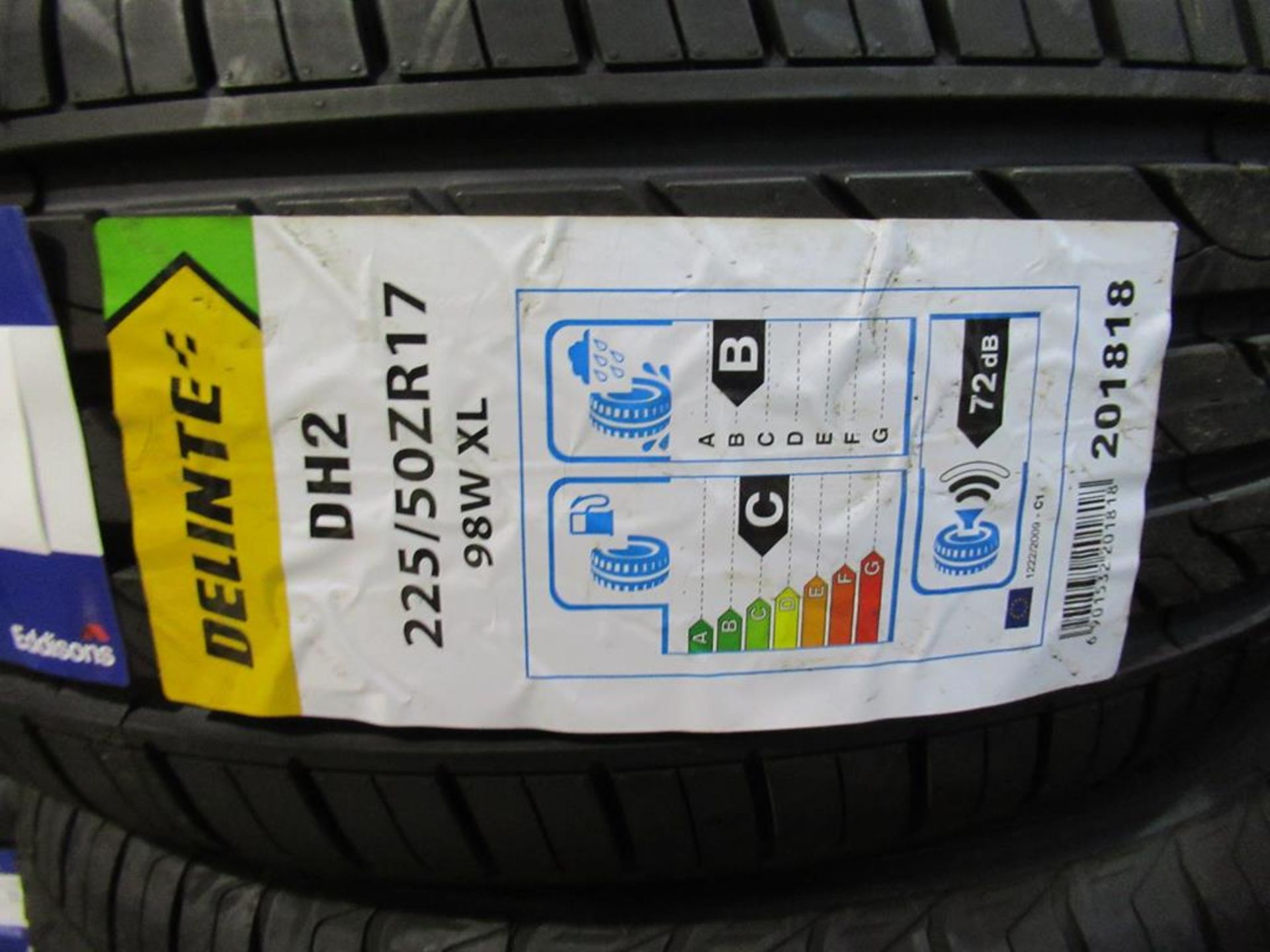 4 unused Delinte DH2 225/50ZR17 98W XL tyres - Image 3 of 3