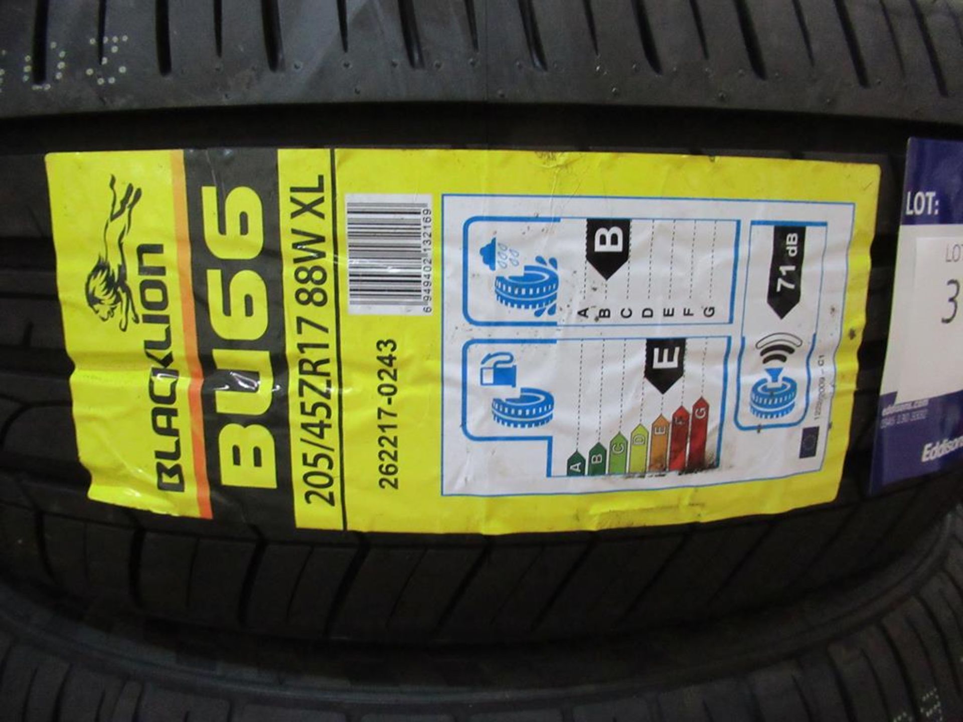 3 unused Blacklion BU66 205/45ZR17 88W XL tyres - Image 3 of 3