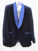 Mens silk lapel velvet Dinner Jacket