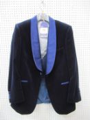 Mens silk lapel Velvet Dinner jacket