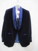 Mens silk lapel Velvet Dinner jacket