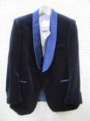 Mens silk lapel velvet Dinner Jacket