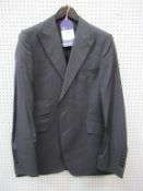 Mens single breasted 2 button wool check jacket