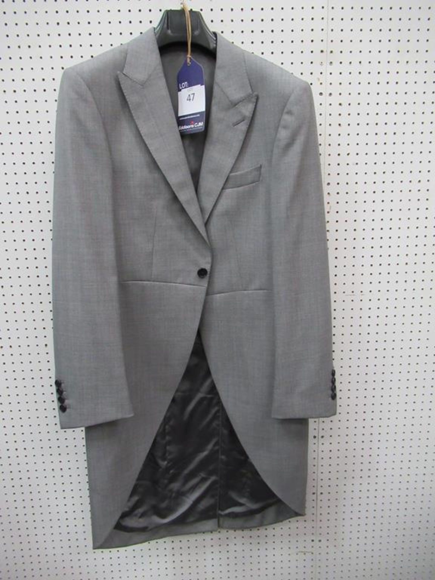 Mens single button Morning Coat grey