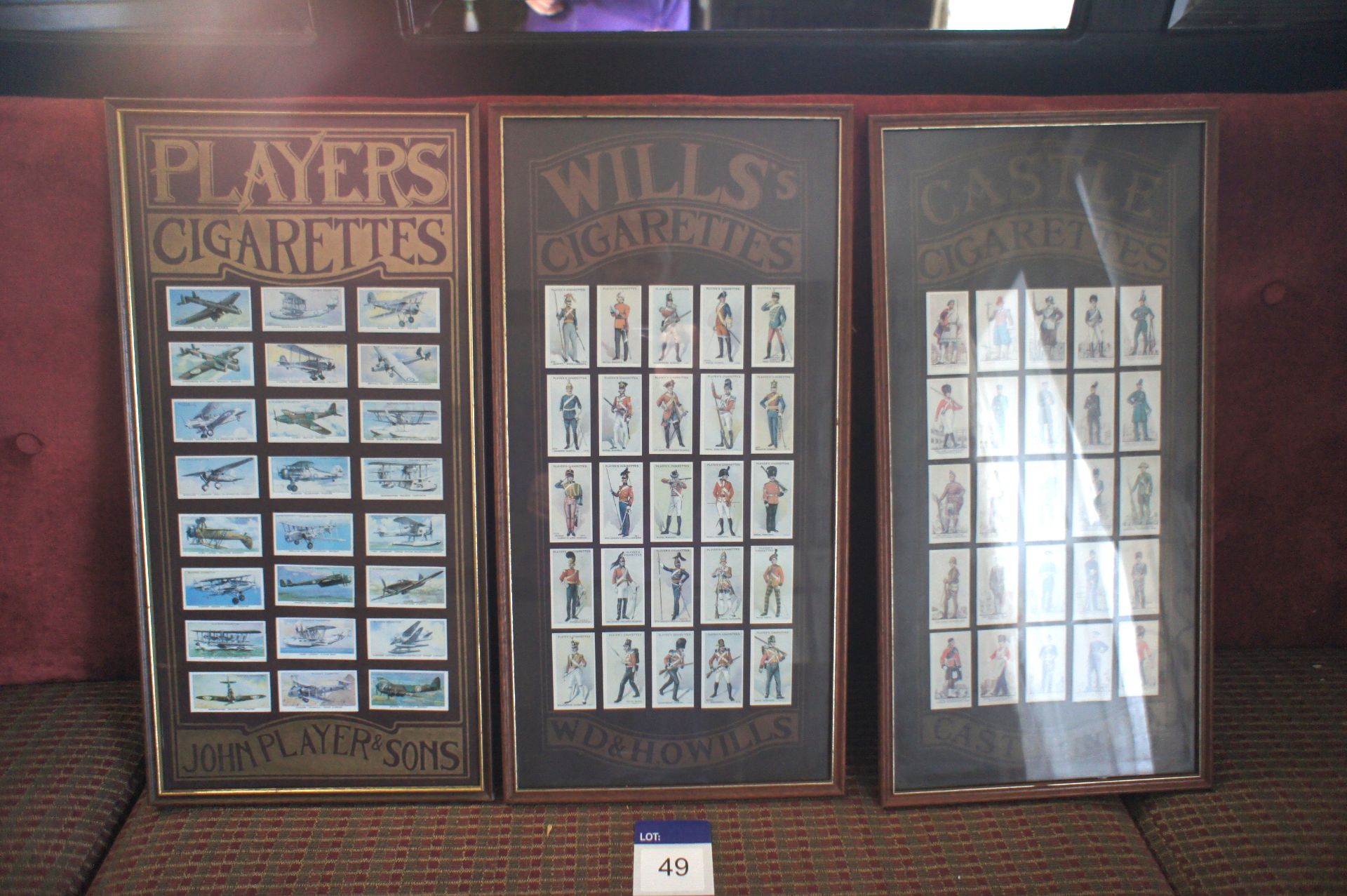 3 x Various Framed & Glazed Cigarette Card Display - Image 2 of 2