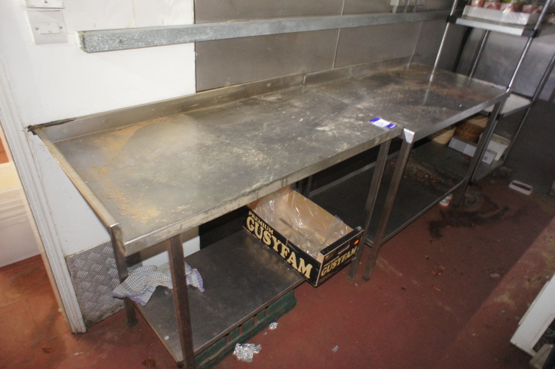2 x Various stainless-steel preparation tables - Image 2 of 2