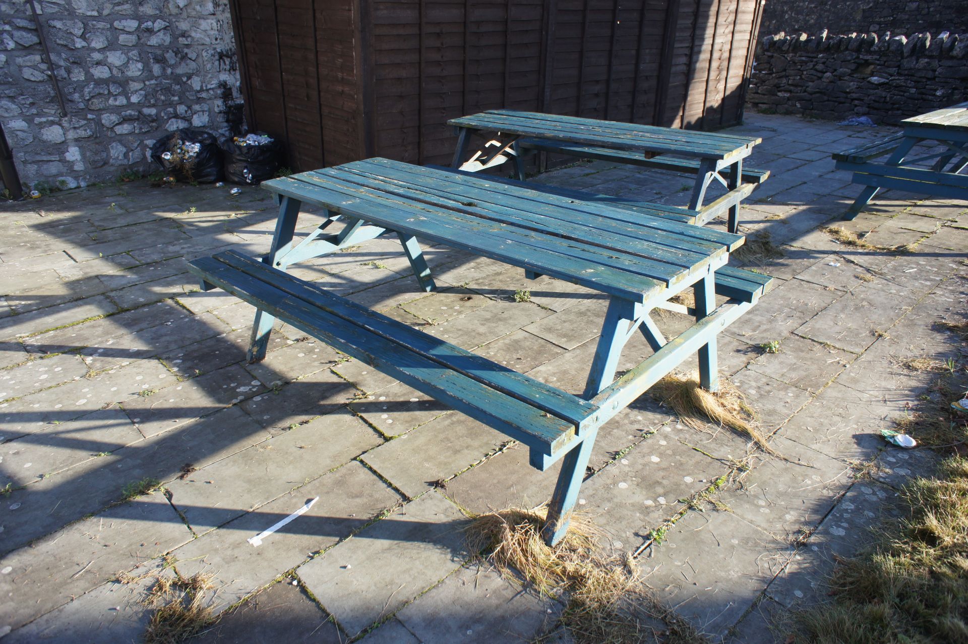 7 x Picnic benches - Image 2 of 2