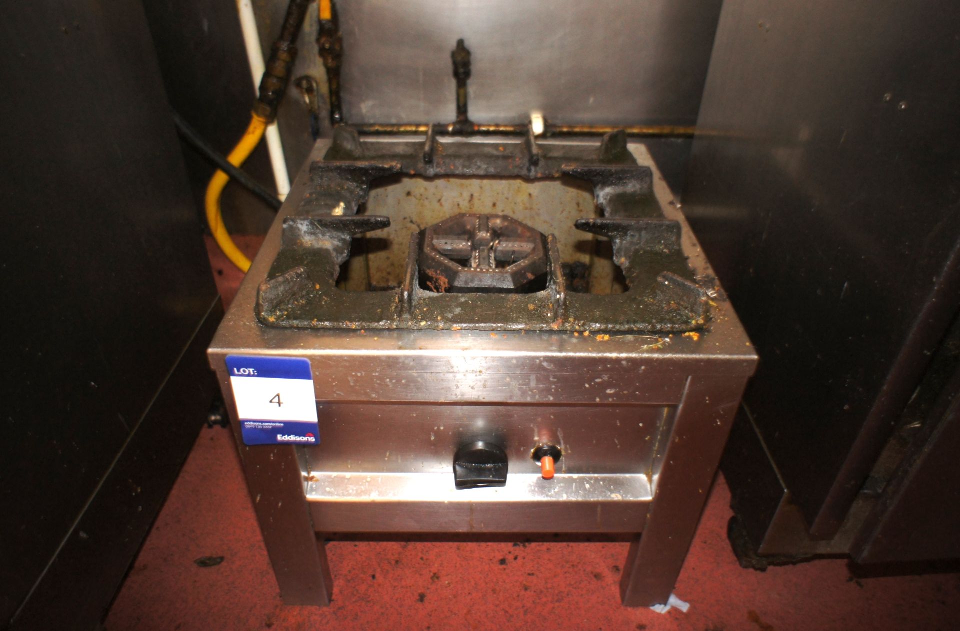 Single ring gas burner with large stainless-steel - Image 2 of 3