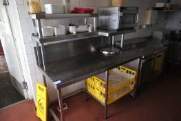 3 x Various stainless-steel preparation tables