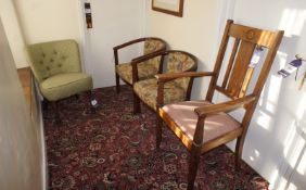 4 x Various upholstered chairs