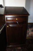 Dark oak effect single drawer cupboard lectern